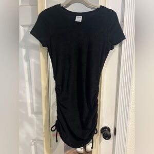 PINK Black Ruched Women’s dress